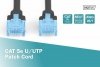 Digitus Patch cord RJ45/RJ45 U/UTP kat. 5e 1,0m AWG 26/7 PVC Czarny